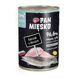 Karma mokra dla kota Pan Mięsko Kurczak z dorszem 400g
