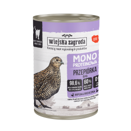 Karma monobiałkowa dla dorosłego kota - przepiórka - 400g